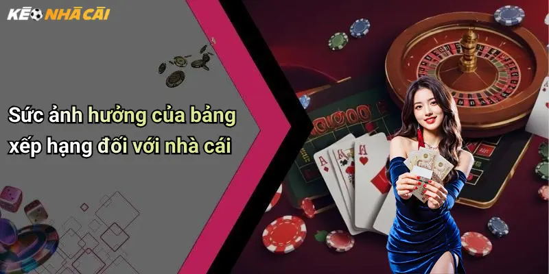 Sức ảnh hưởng của bảng xếp hạng đối với nhà cái