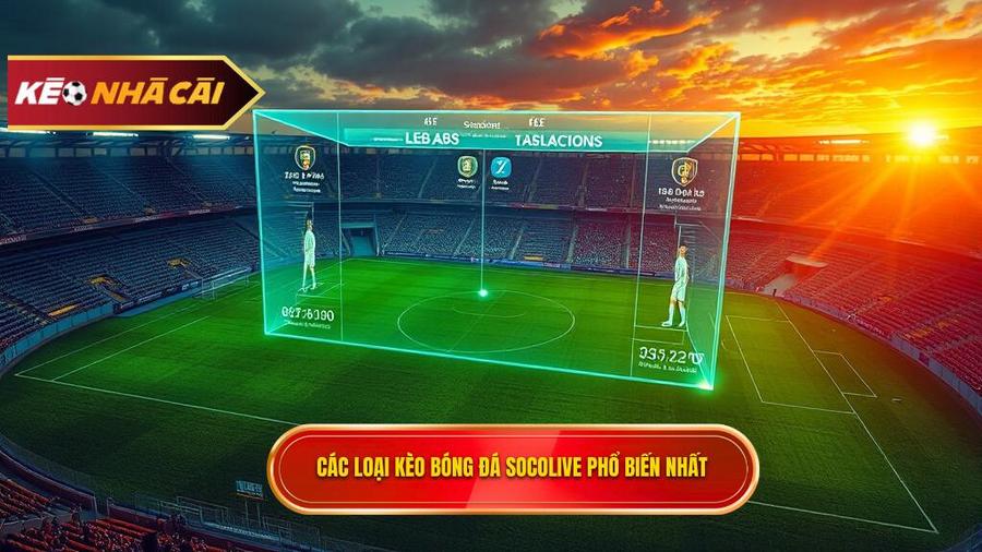Các loại kèo bóng đá Socolive phổ biến nhất hiện nay